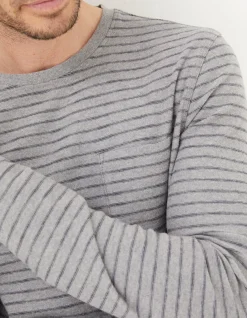 Men FatFace View All|Long Sleeve Stripe Pocket T-Shirt