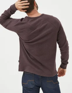 Men FatFace T-Shirts|Long Sleeve Waffle Crew