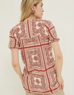 Women FatFace Tops & T-Shirts|Lou Bandana Tunic Top