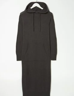 Women FatFace Dresses|Lounge Knitted Hoodie Dress