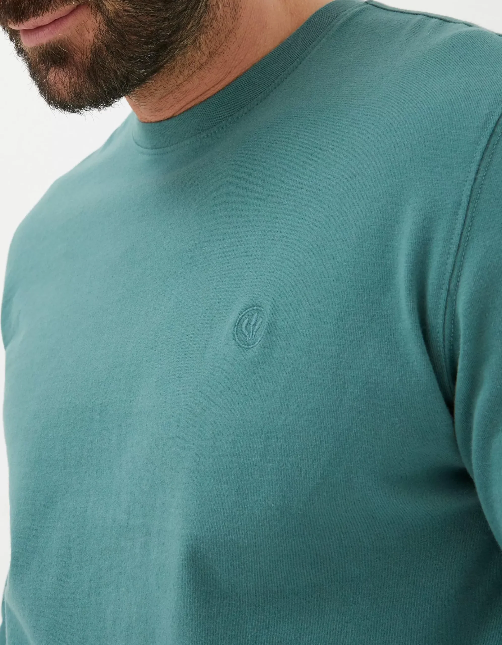 Men FatFace T-Shirts|Lulworth Long Sleeve T-Shirt