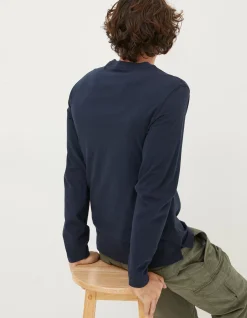 Men FatFace T-Shirts|Lulworth Long Sleeve T-Shirt
