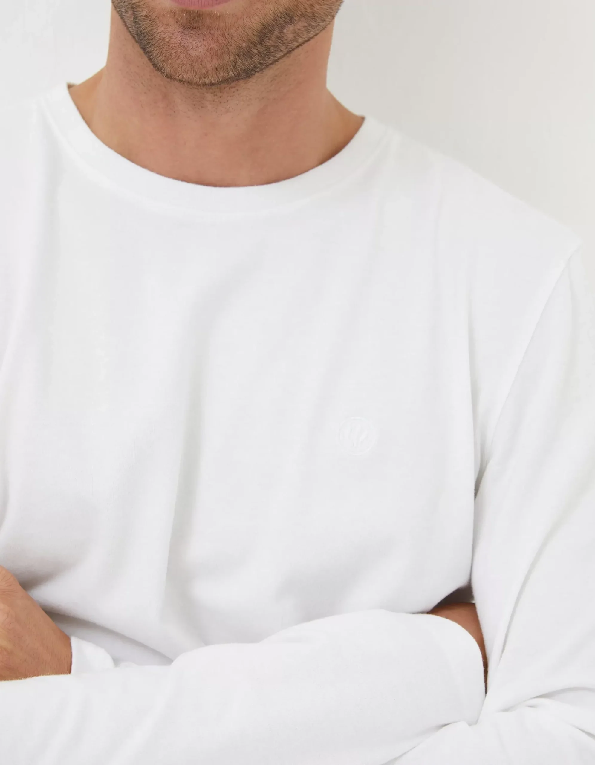 Men FatFace T-Shirts|Lulworth Long Sleeve T-Shirt