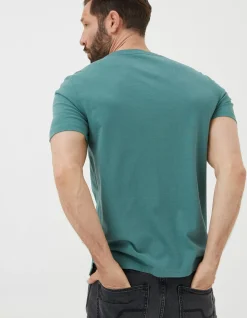 Men FatFace T-Shirts|Lulworth Organic Cotton Crew T-Shirt
