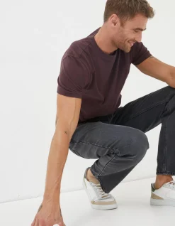 Men FatFace T-Shirts|Lulworth Organic Cotton Crew T-Shirt