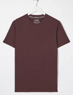 Men FatFace T-Shirts|Lulworth Organic Cotton Crew T-Shirt