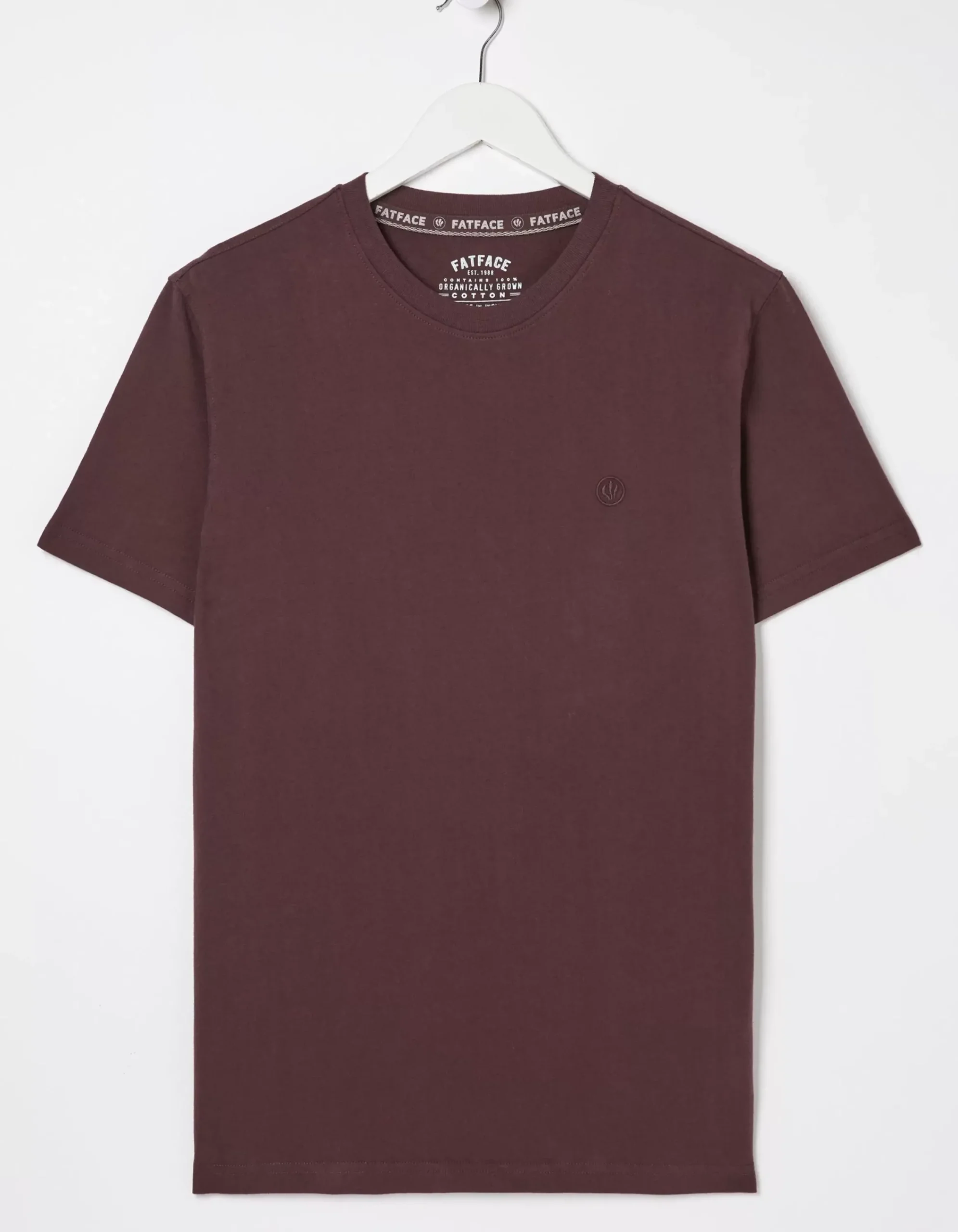 Men FatFace T-Shirts|Lulworth Organic Cotton Crew T-Shirt
