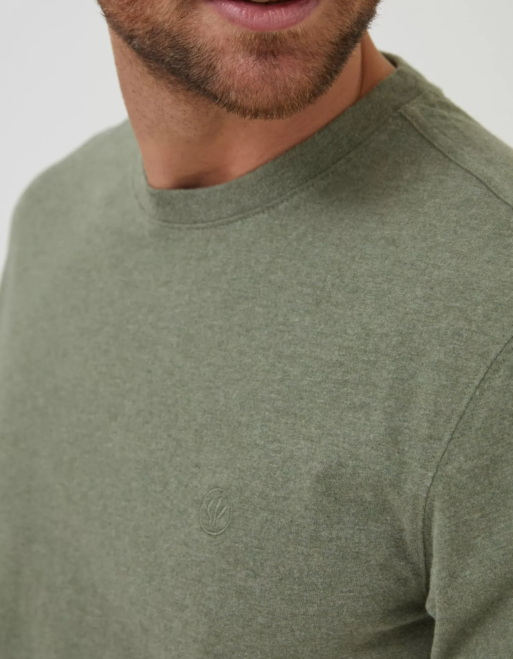 Men FatFace T-Shirts|Lulworth Organic Cotton Crew T-Shirt