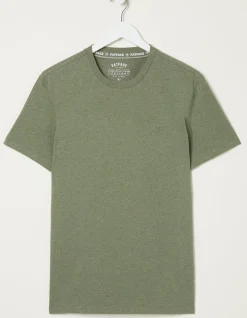 Men FatFace T-Shirts|Lulworth Organic Cotton Crew T-Shirt