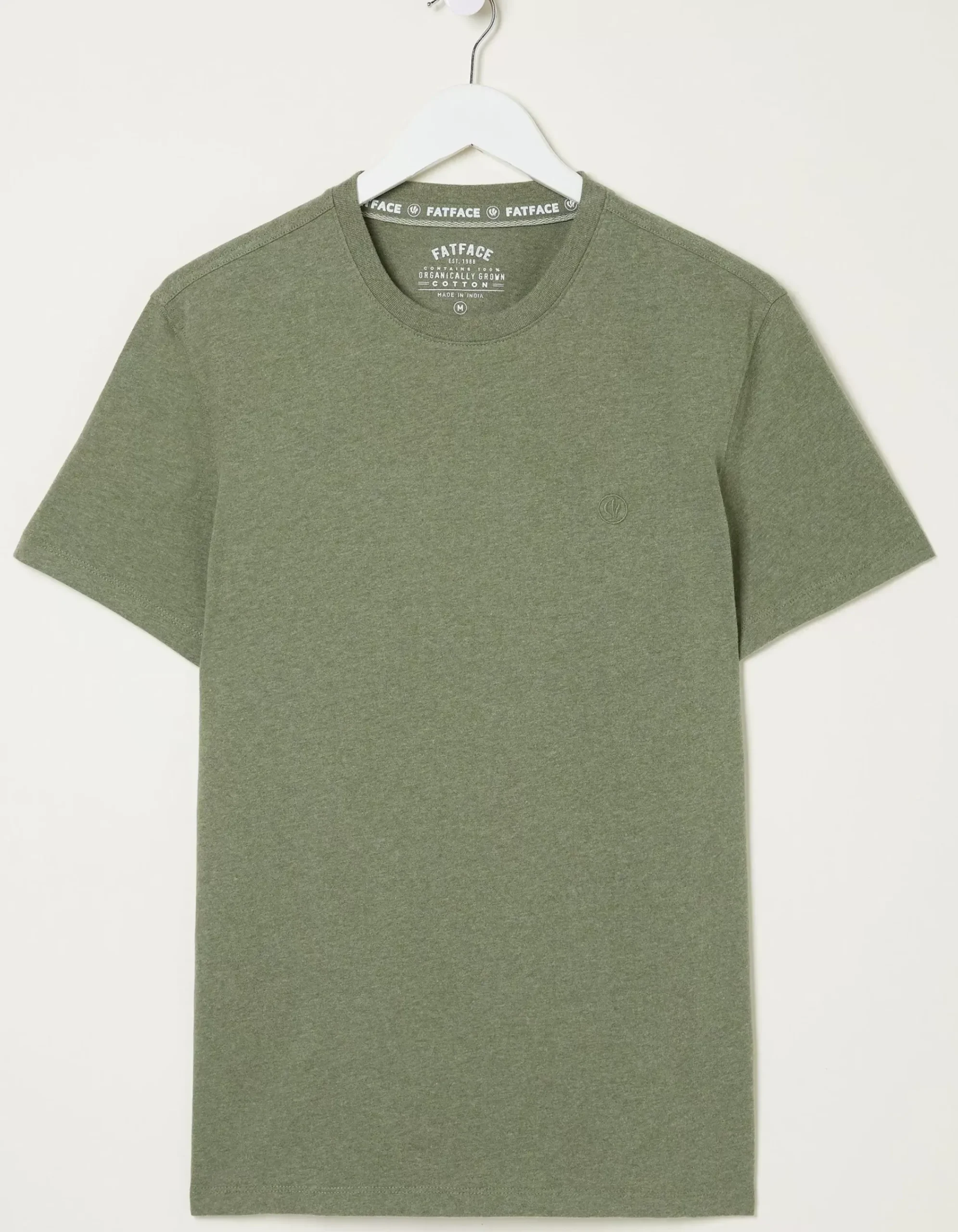 Men FatFace T-Shirts|Lulworth Organic Cotton Crew T-Shirt