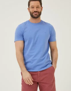 Men FatFace T-Shirts|Lulworth Organic Cotton Crew T-Shirt