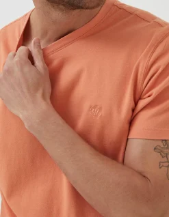 Men FatFace T-Shirts|Lulworth Organic Cotton Crew T-Shirt