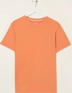 Men FatFace T-Shirts|Lulworth Organic Cotton Crew T-Shirt