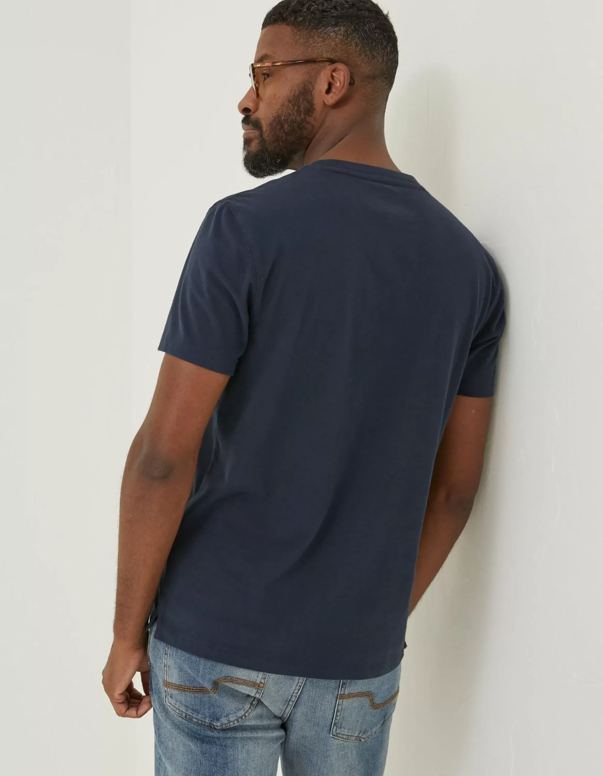 Men FatFace T-Shirts|Lulworth Organic Cotton Crew T-Shirt