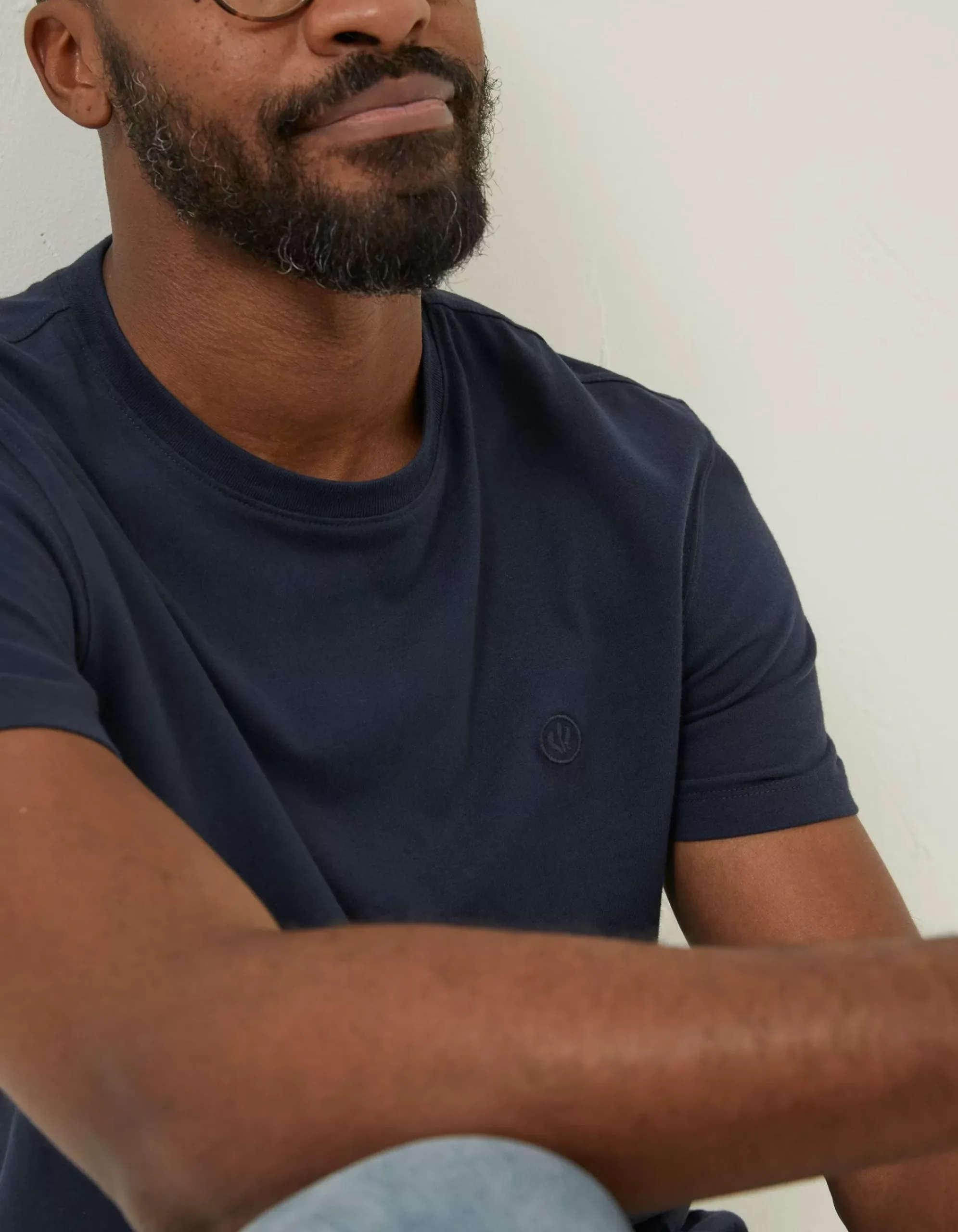 Men FatFace T-Shirts|Lulworth Organic Cotton Crew T-Shirt