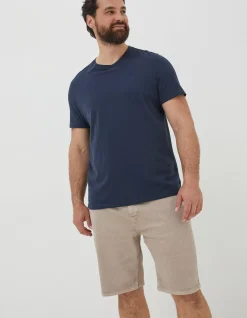 Men FatFace T-Shirts|Lulworth Organic Cotton Crew T-Shirt