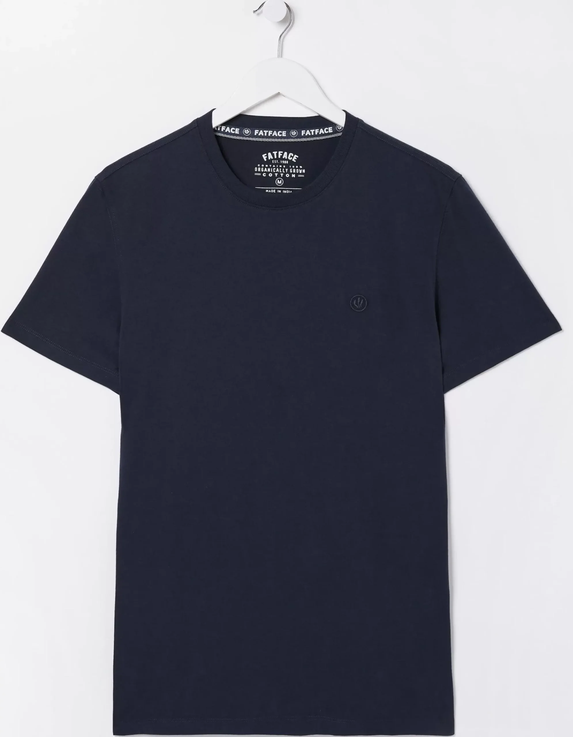 Men FatFace T-Shirts|Lulworth Organic Cotton Crew T-Shirt