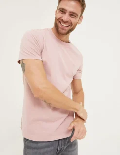Men FatFace T-Shirts|Lulworth Organic Cotton Crew T-Shirt