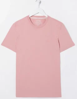 Men FatFace T-Shirts|Lulworth Organic Cotton Crew T-Shirt
