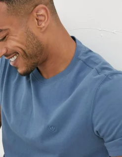 Men FatFace T-Shirts|Lulworth Organic Cotton Crew T-Shirt