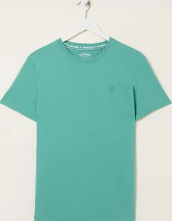Men FatFace T-Shirts|Lulworth Organic Cotton Crew T-Shirt