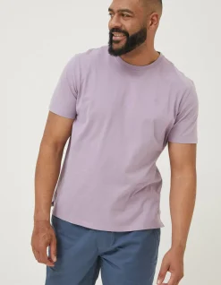 Men FatFace T-Shirts|Lulworth Organic Cotton Crew T-Shirt