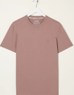 Men FatFace T-Shirts|Lulworth Organic Cotton Crew T-Shirt