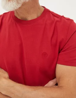 Men FatFace T-Shirts|Lulworth Organic Cotton Crew T-Shirt