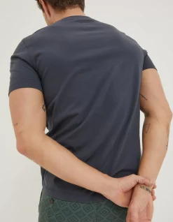 Men FatFace T-Shirts|Lulworth Organic Cotton Crew T-Shirt