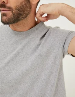 Men FatFace T-Shirts|Lulworth Organic Cotton Crew T-Shirt
