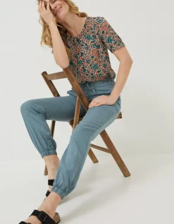 Women FatFace Trousers & Leggings|Lyme Plain Joggers