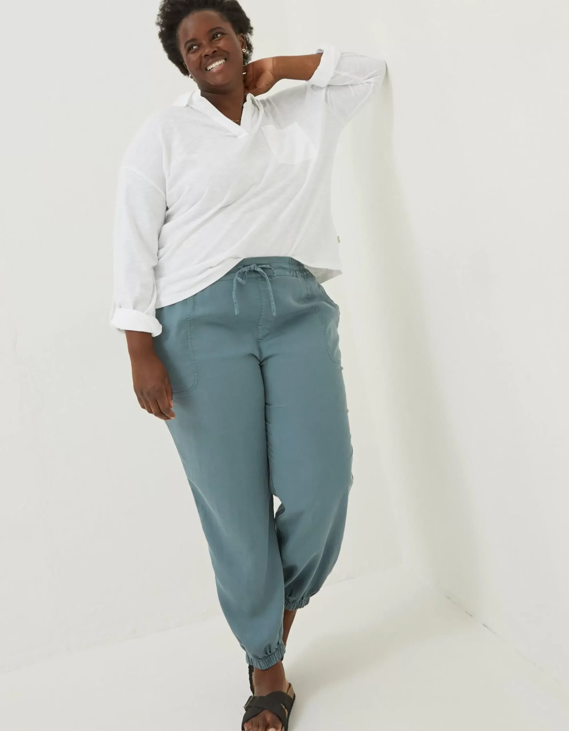 Women FatFace Trousers & Leggings|Lyme Plain Joggers