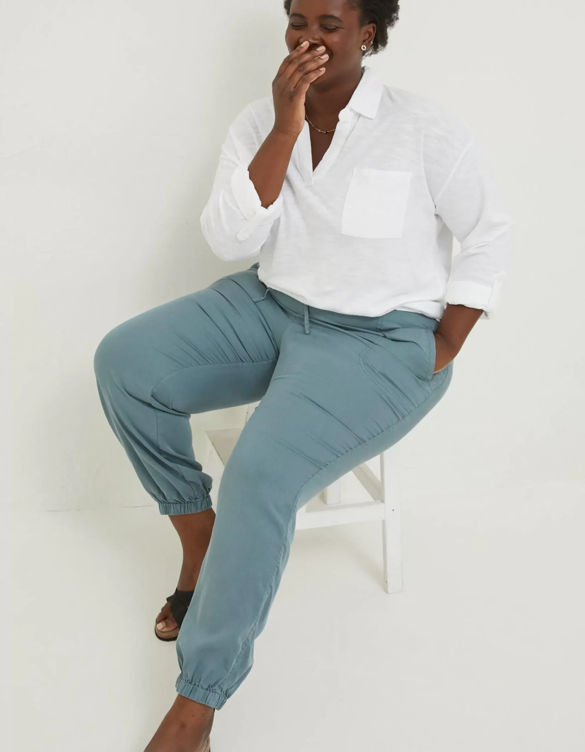 Women FatFace Trousers & Leggings|Lyme Plain Joggers
