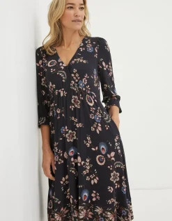 Women FatFace View All|Lynnie Floral Jersey Dress