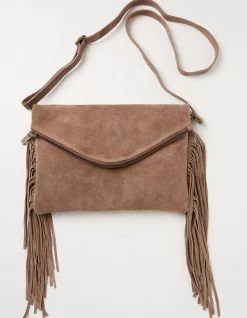 Women FatFace View All|Maelie Tassel Suede Crossbody Bag