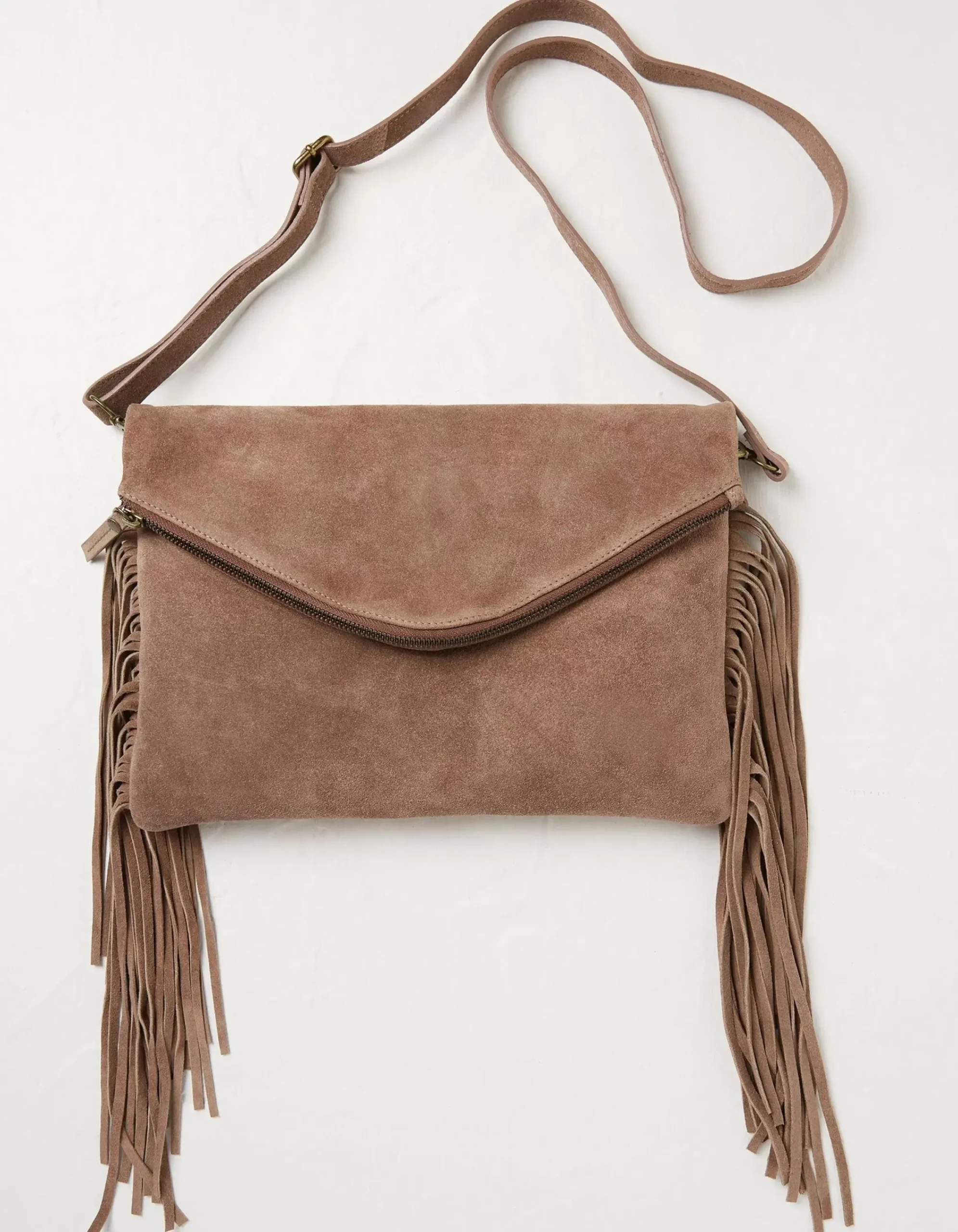 Women FatFace View All|Maelie Tassel Suede Crossbody Bag