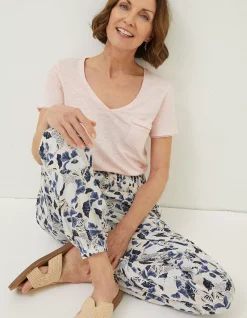 Women FatFace Tops & T-Shirts|Maggie Linen T Shirt
