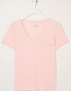 Women FatFace Tops & T-Shirts|Maggie Linen T Shirt