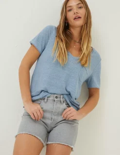 Women FatFace Tops & T-Shirts|Maggie Linen T Shirt