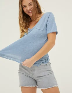 Women FatFace Tops & T-Shirts|Maggie Linen T Shirt