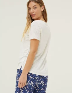 Women FatFace Tops & T-Shirts|Maggie Linen T Shirt