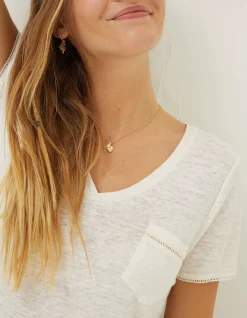 Women FatFace Tops & T-Shirts|Maggie Linen T Shirt