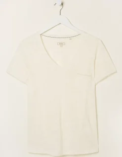 Women FatFace Tops & T-Shirts|Maggie Linen T Shirt