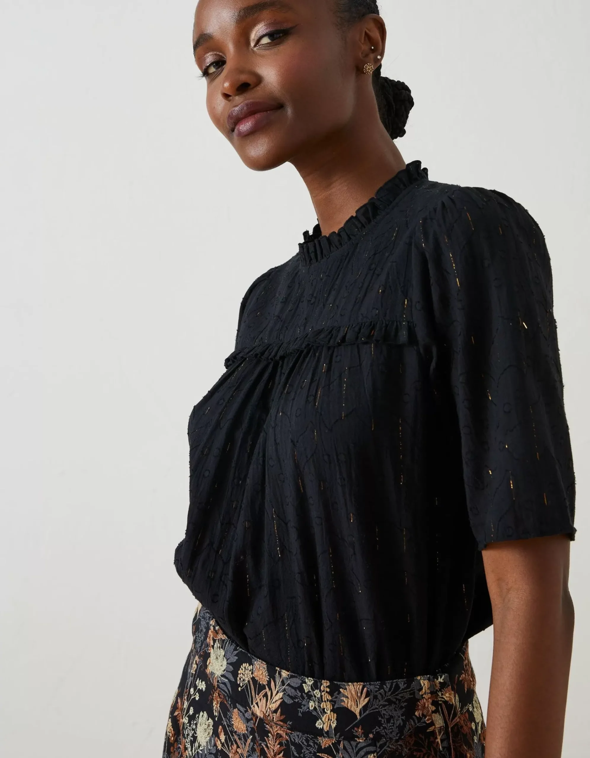 Women FatFace Shirts & Blouses|Maggie Metallic Blouse