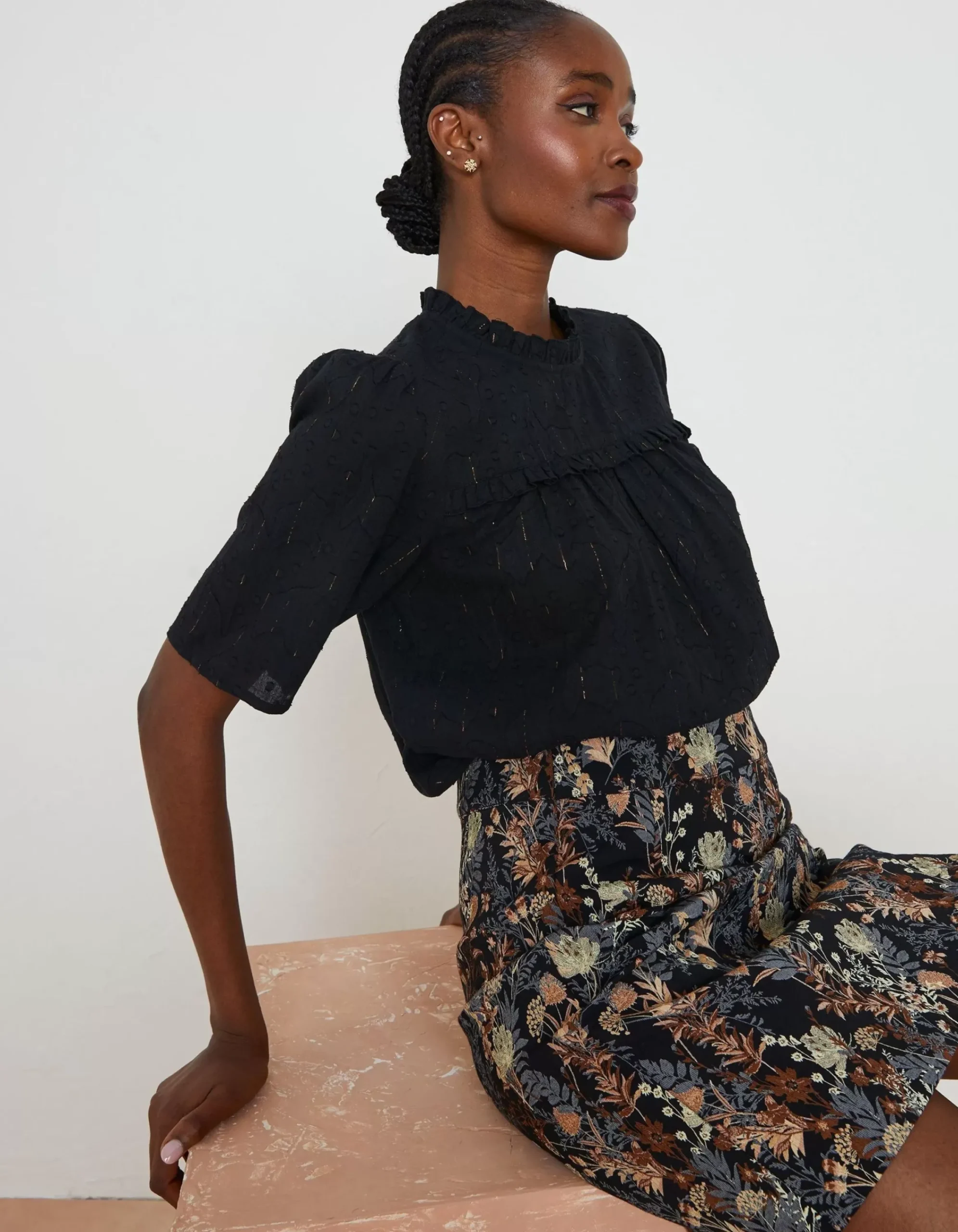 Women FatFace Shirts & Blouses|Maggie Metallic Blouse