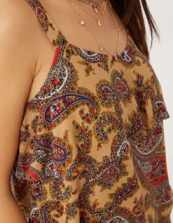 Women FatFace Tops & T-Shirts|Maisie Paisley Cami