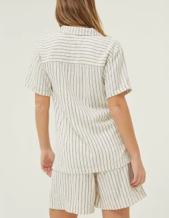Women FatFace Shirts & Blouses|Mali Linen Blend Stripe Shirt