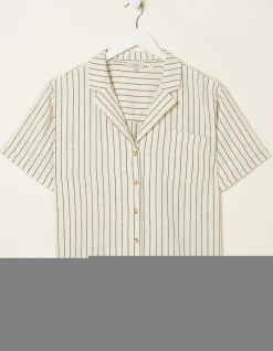 Women FatFace Shirts & Blouses|Mali Linen Blend Stripe Shirt