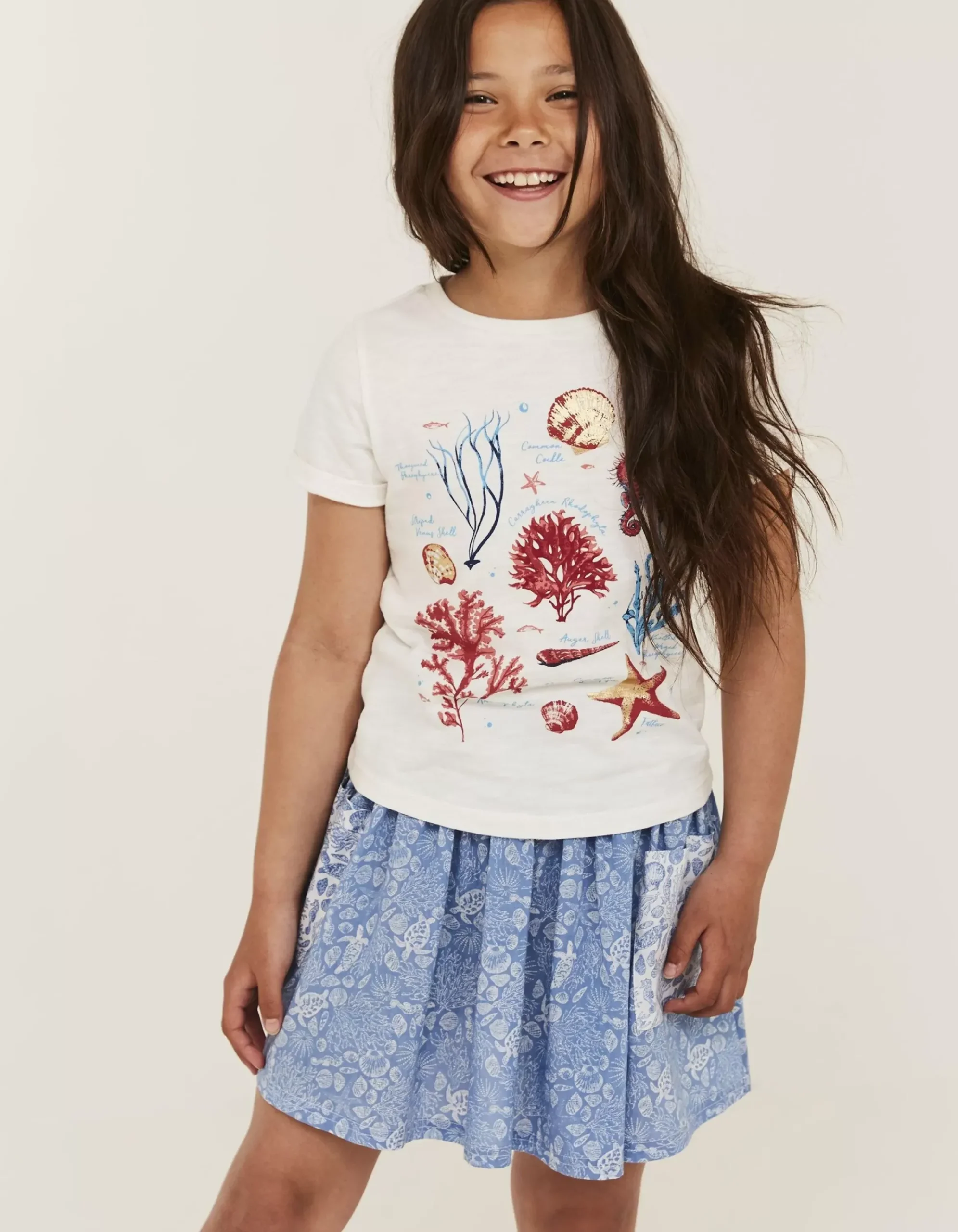 Girls FatFace View All|Marine Conservation Society Sealife Graphic T-Shirt