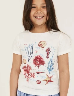 Girls FatFace View All|Marine Conservation Society Sealife Graphic T-Shirt